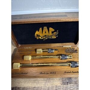 MAC Tools Limited Edition 2001 24k Gold Plated  3 Piece Extension Set USA W/case